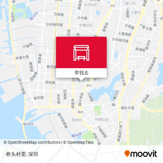 桥头村委地图