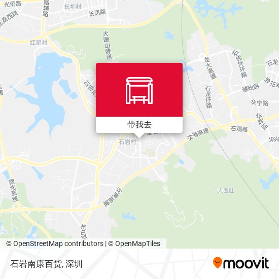 石岩南康百货地图