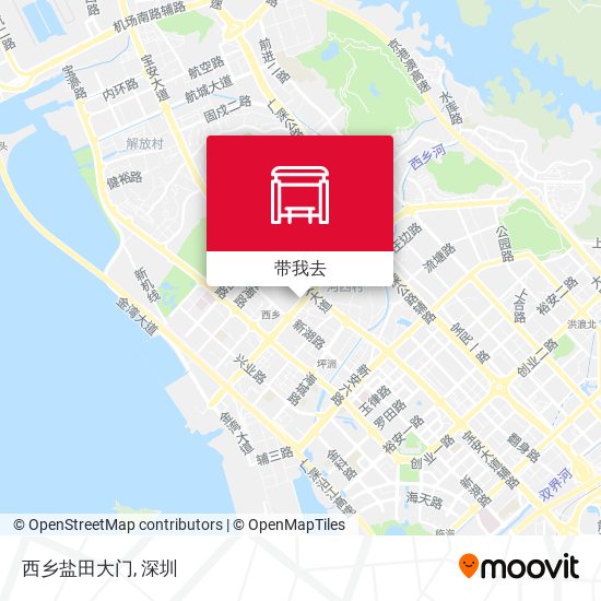 西乡盐田大门地图