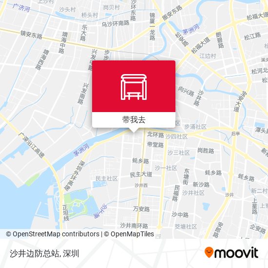 沙井边防总站地图