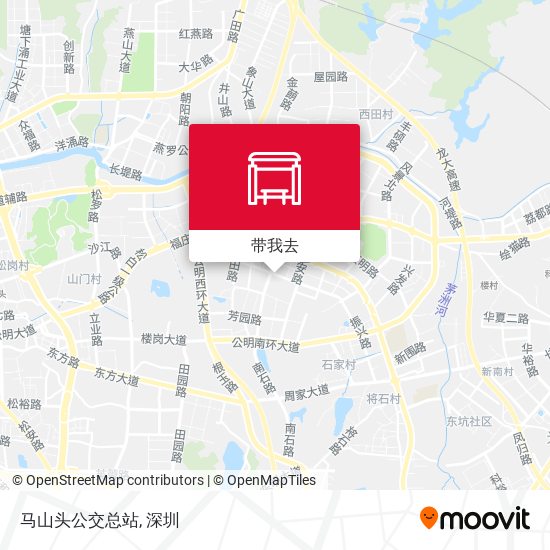 马山头公交总站地图