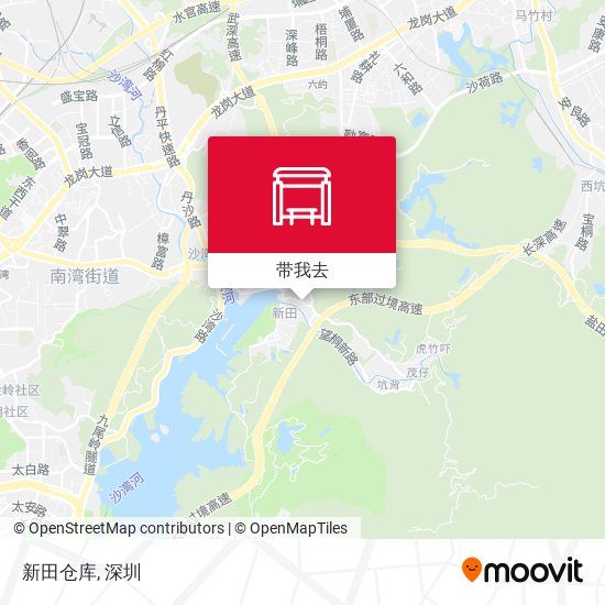 新田仓库地图