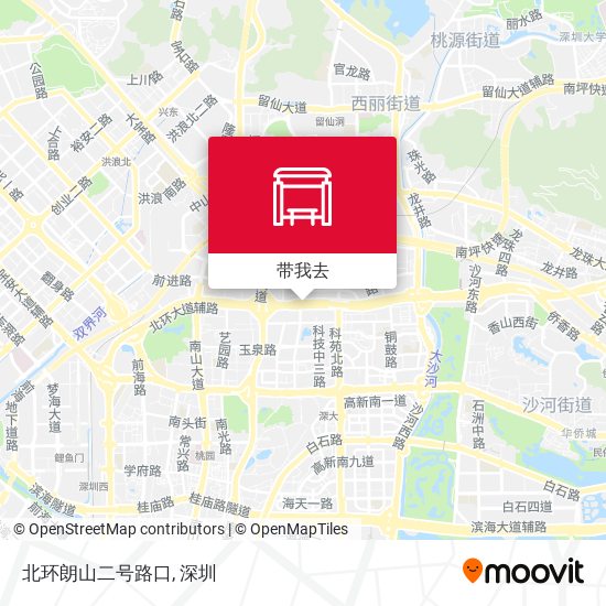 北环朗山二号路口地图