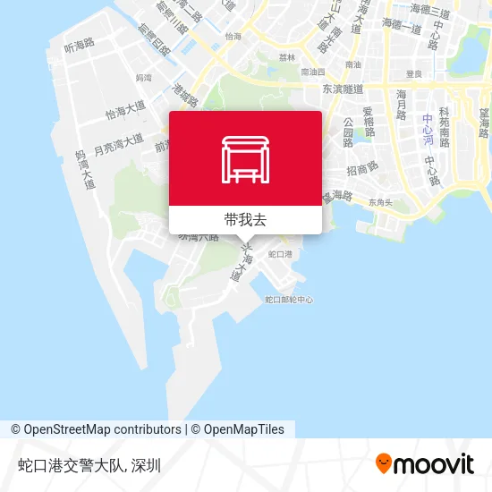 蛇口港交警大队地图