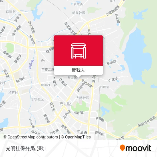 光明社保分局地图