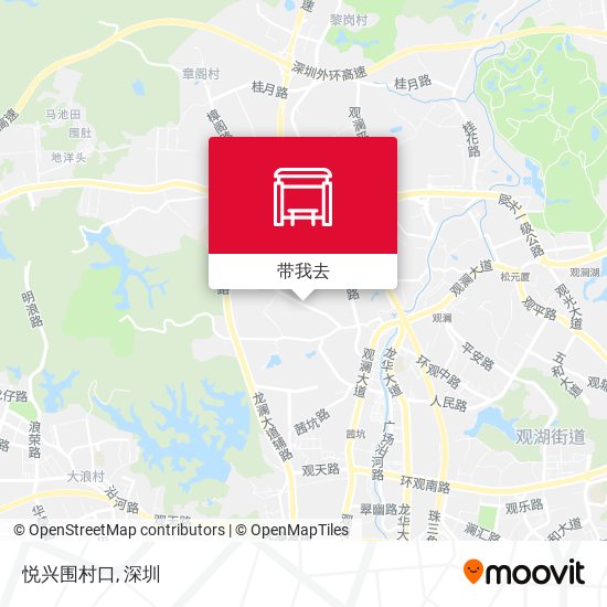 悦兴围村口地图