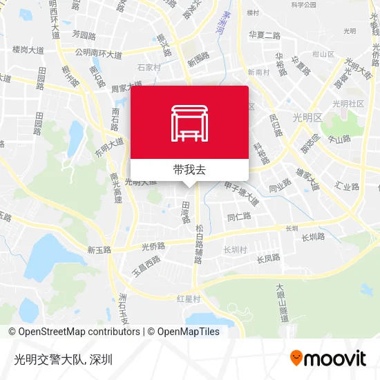 光明交警大队地图