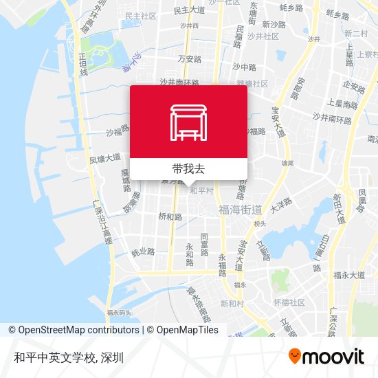 和平中英文学校地图
