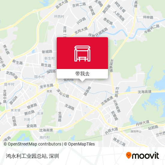 鸿永利工业园总站地图