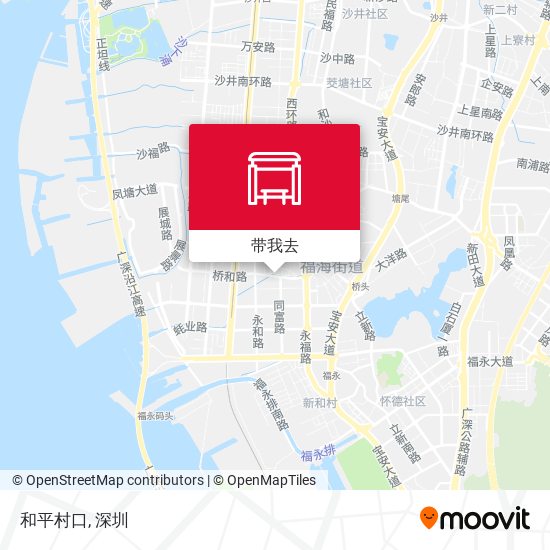 和平村口地图