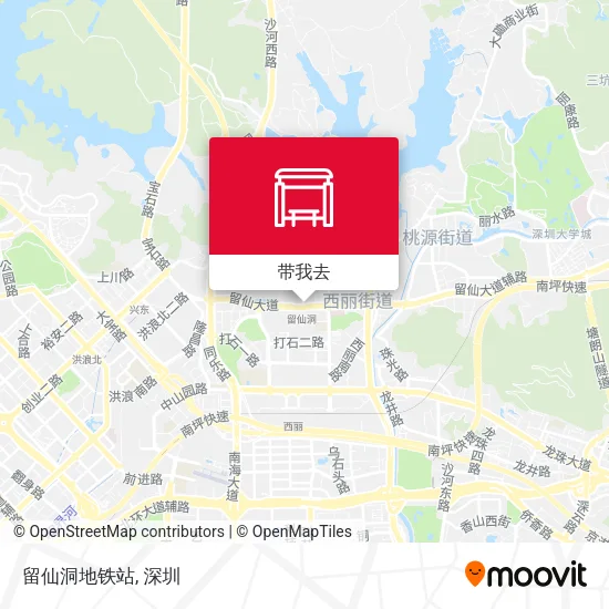 留仙洞地铁站地图