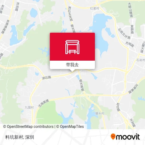 料坑新村地图