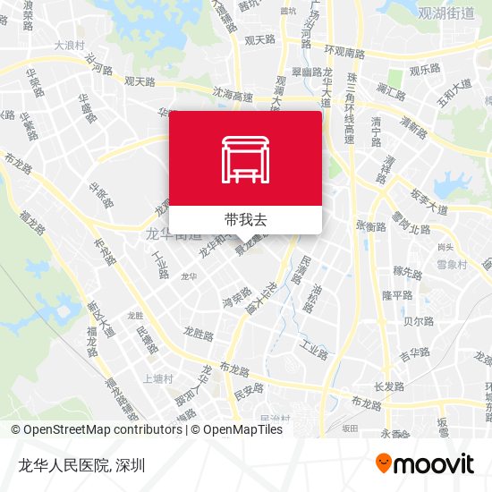 龙华人民医院地图