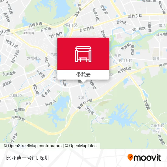 比亚迪一号门地图