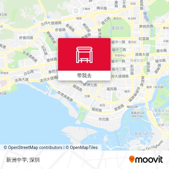 新洲中学地图