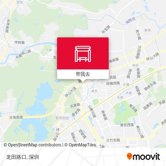 龙田路口地图