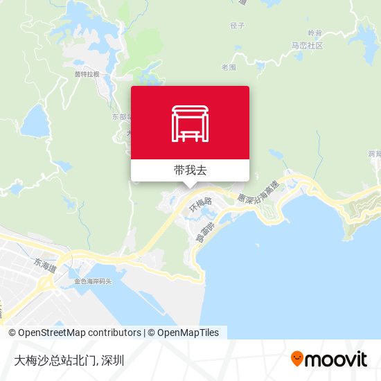 大梅沙总站北门地图