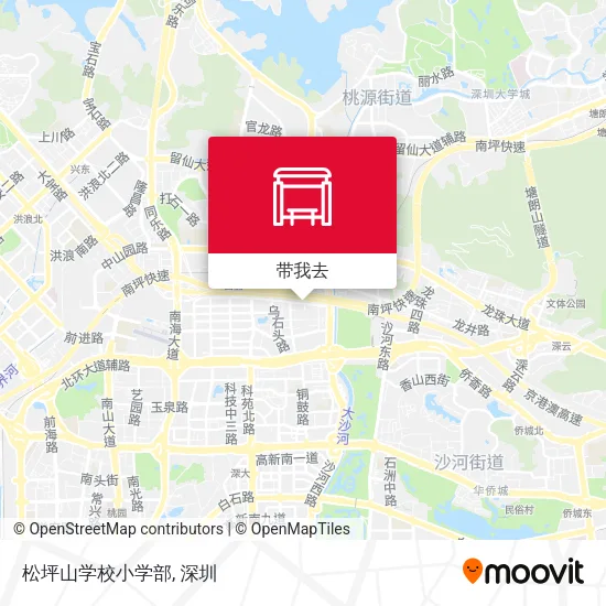 松坪山学校小学部地图