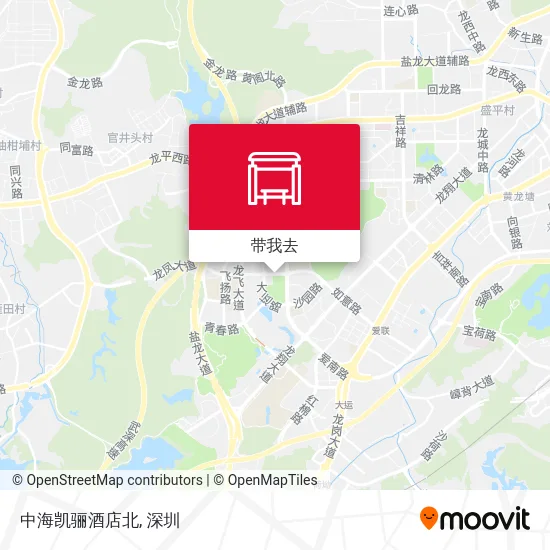 中海凯骊酒店北地图