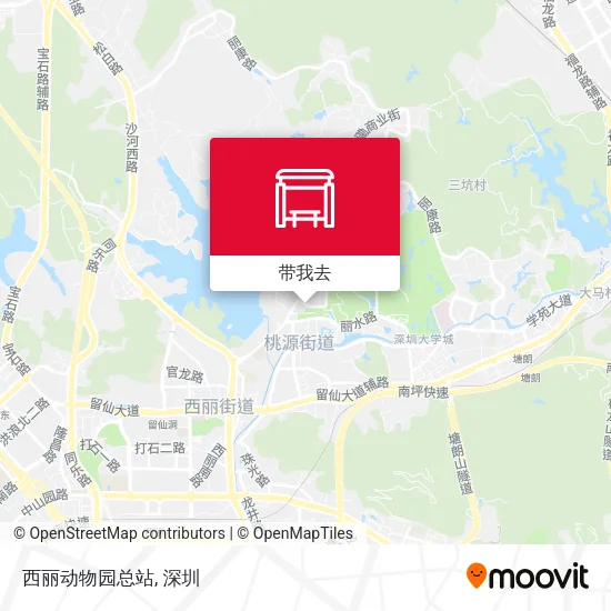 西丽动物园总站地图
