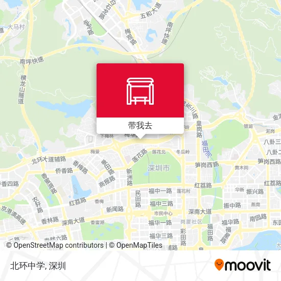 北环中学地图