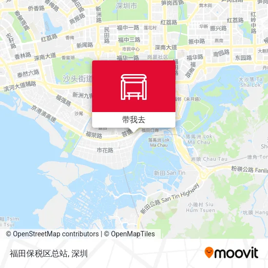 福田保税区总站地图