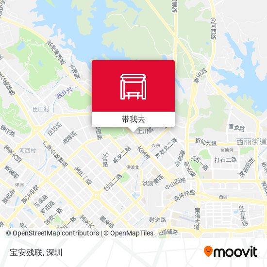 宝安残联地图