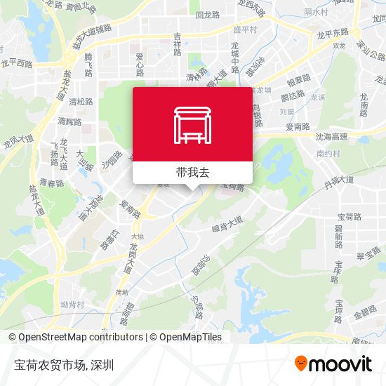 宝荷农贸市场地图