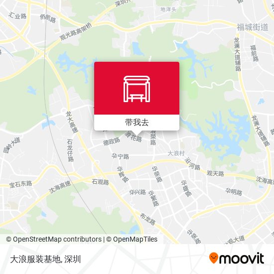 大浪服装基地地图
