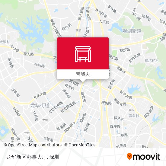 龙华新区办事大厅地图