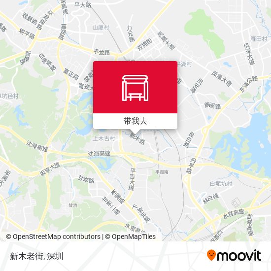 新木老街地图