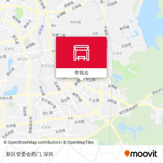 新区管委会西门地图