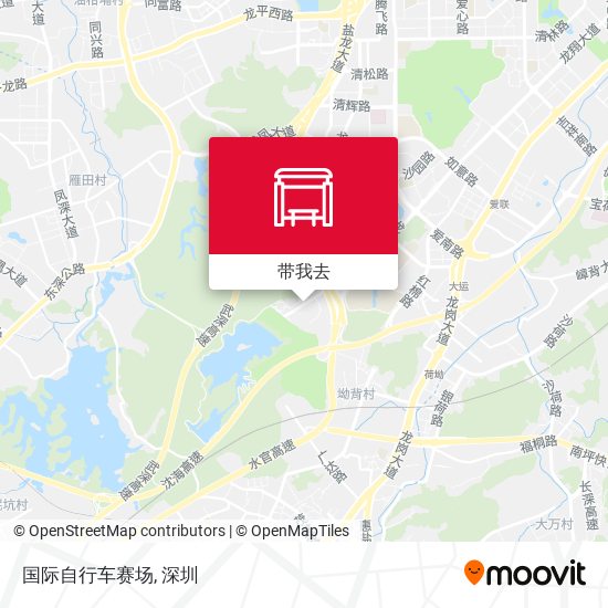 国际自行车赛场地图