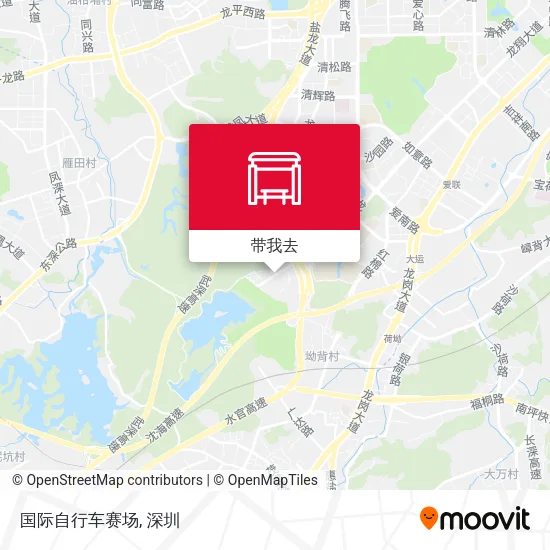 国际自行车赛场地图