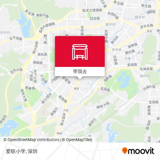 爱联小学地图
