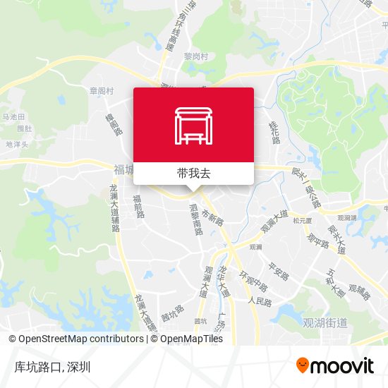 库坑路口地图
