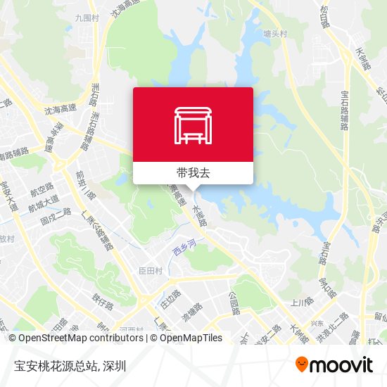 宝安桃花源总站地图