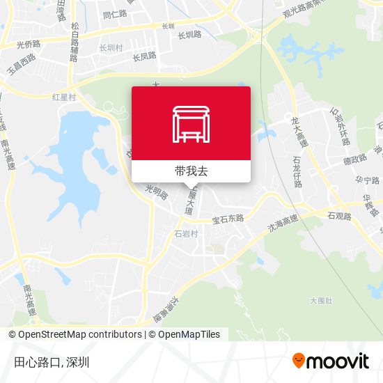 田心路口地图