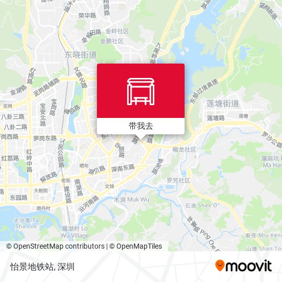 怡景地铁站地图