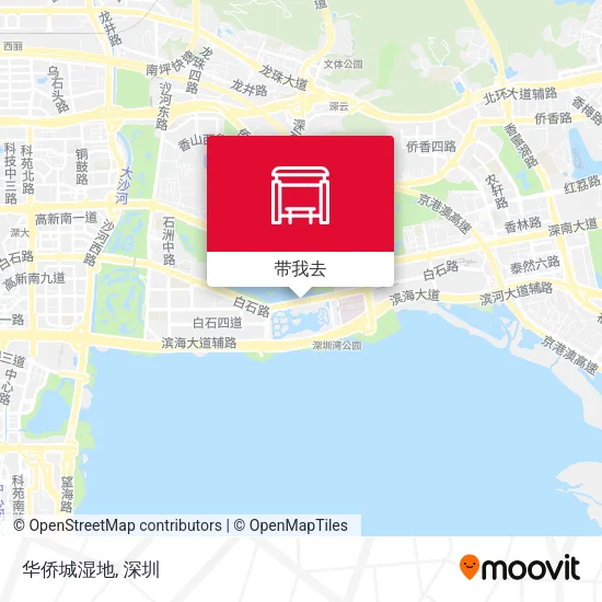 华侨城湿地地图