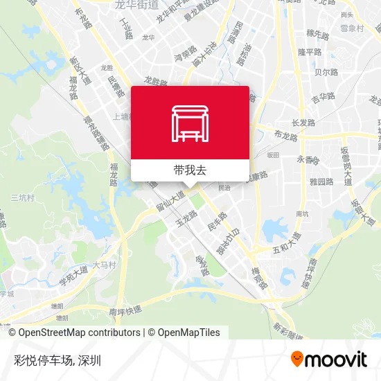 彩悦停车场地图