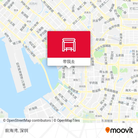 前海湾地图