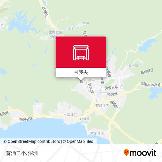 葵涌二小地图