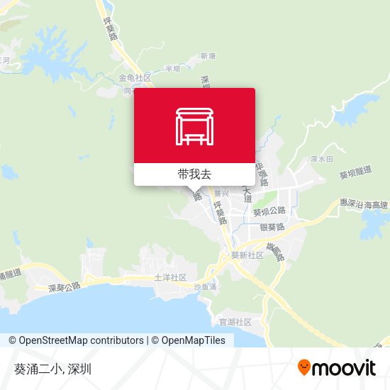 葵涌二小地图