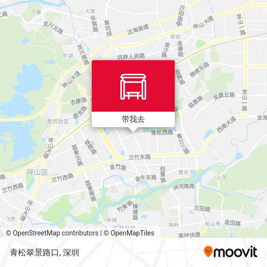 青松翠景路口地图