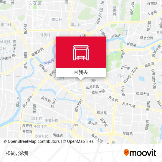 松岗地图
