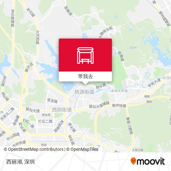 西丽湖地图