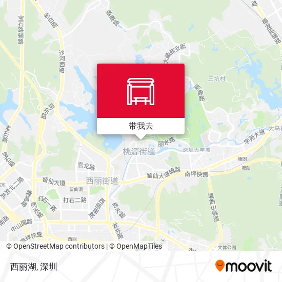 西丽湖地图
