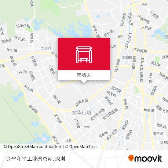 龙华和平工业园总站地图