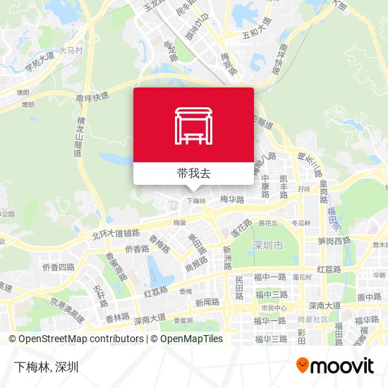 下梅林地图